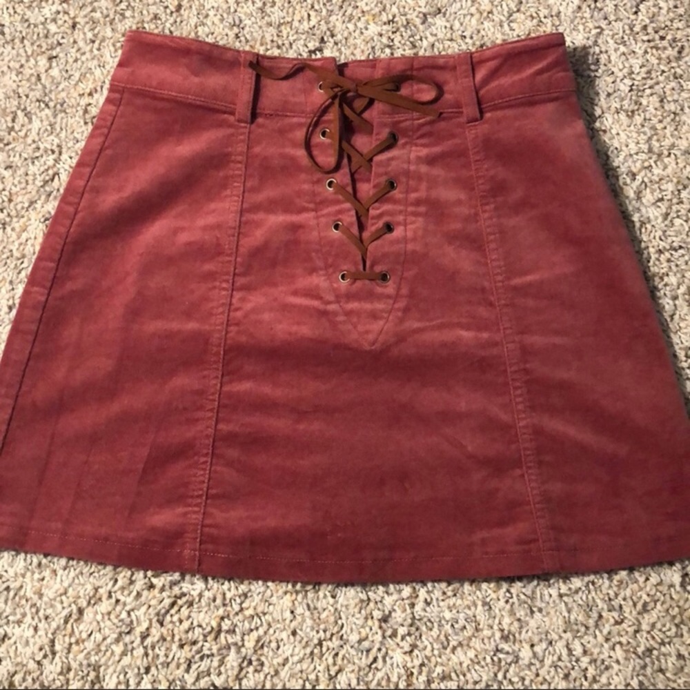 Forever 21 lace up skirt